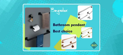 Modern black and white aluminum alloy organizer shelf bathroom rack