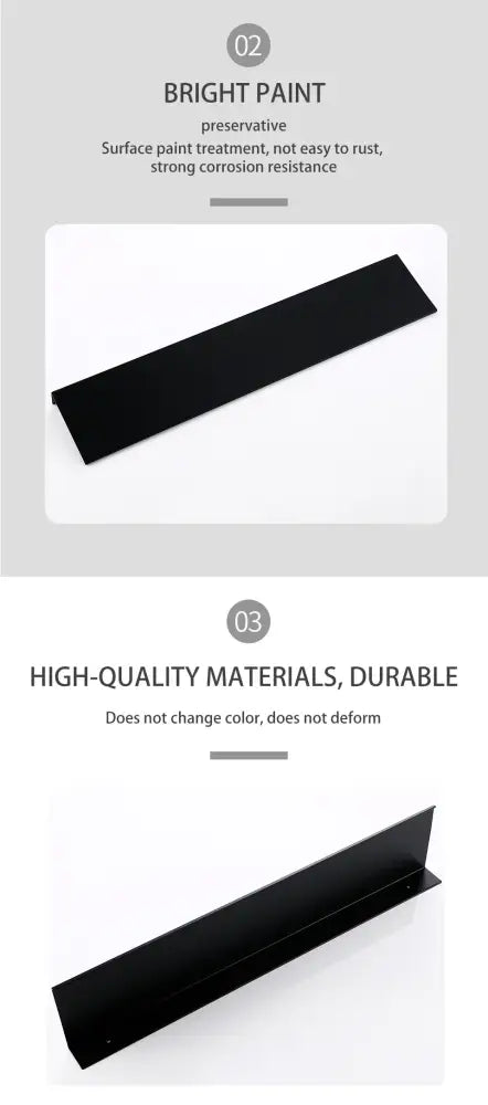 Modern black and white aluminum alloy organizer shelf bathroom rack