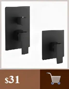 Modern matte black waterfall sink faucet for bathroom