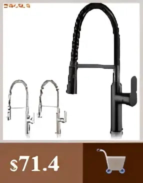Modern matte black waterfall sink faucet for bathroom