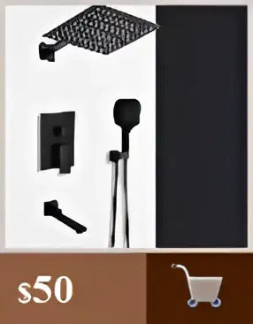 Modern matte black waterfall sink faucet for bathroom