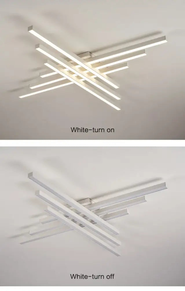 Modern black chandelier square led light for living room