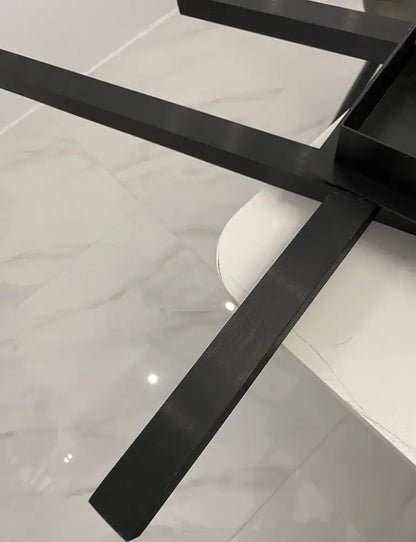 Modern black chandelier square led light for living room