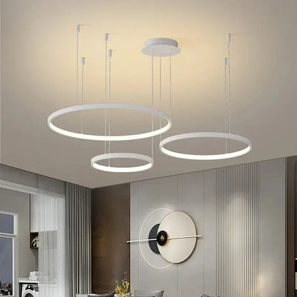 Modern black & gold pendant light living room dimmable