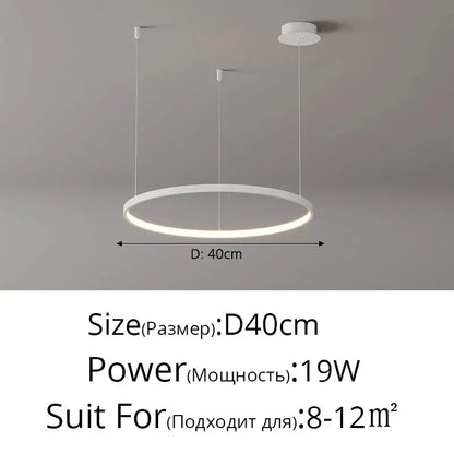 Modern black & gold pendant light living room dimmable