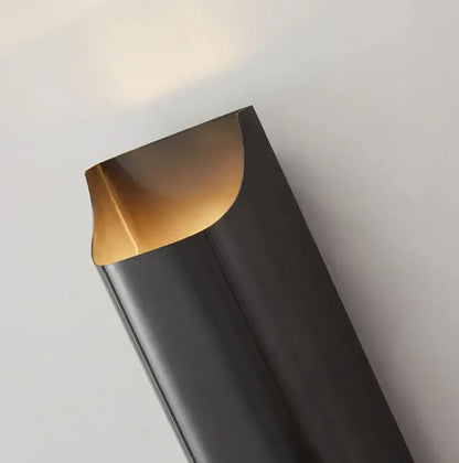 Modern black & bronze led wall lamp for bedroom minimalist decor