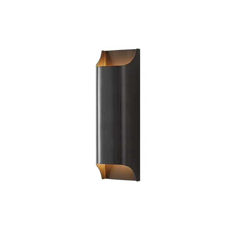 Modern black & bronze led wall lamp for bedroom minimalist decor