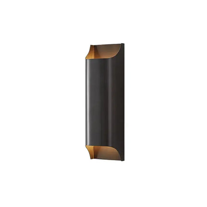 Modern black & bronze led wall lamp for bedroom minimalist decor