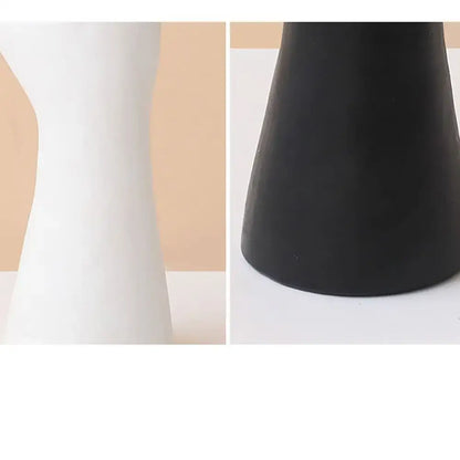 Modern white ceramic arm vase living room flower holder