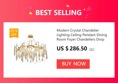 Modern chrome crystal chandelier for living room with droplets
