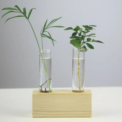 DecorBites™ Modern Crystal Glass Test Tube Vase