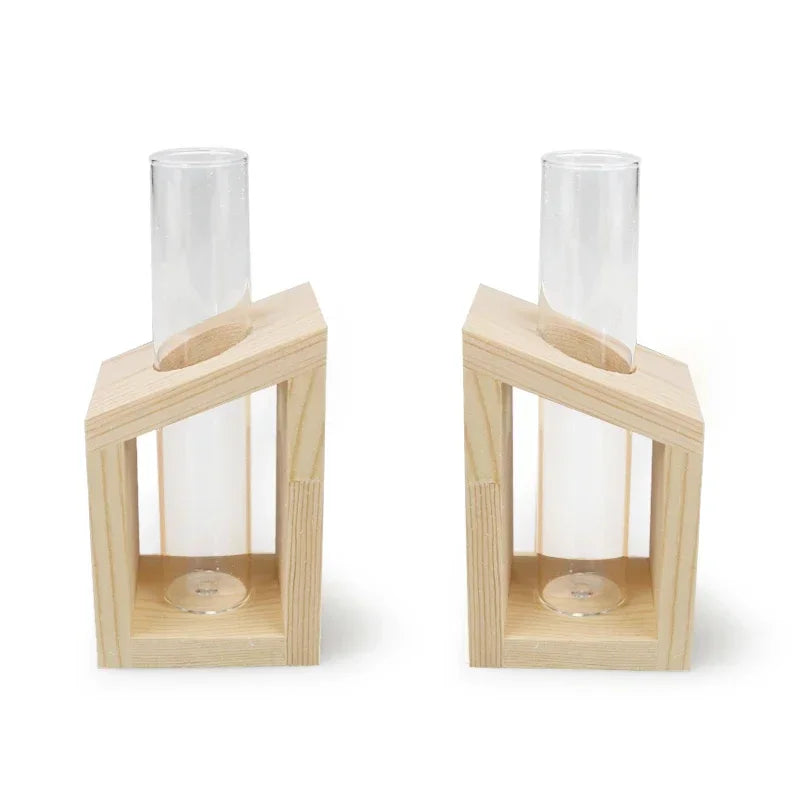 DecorBites™ Modern Crystal Glass Test Tube Vase