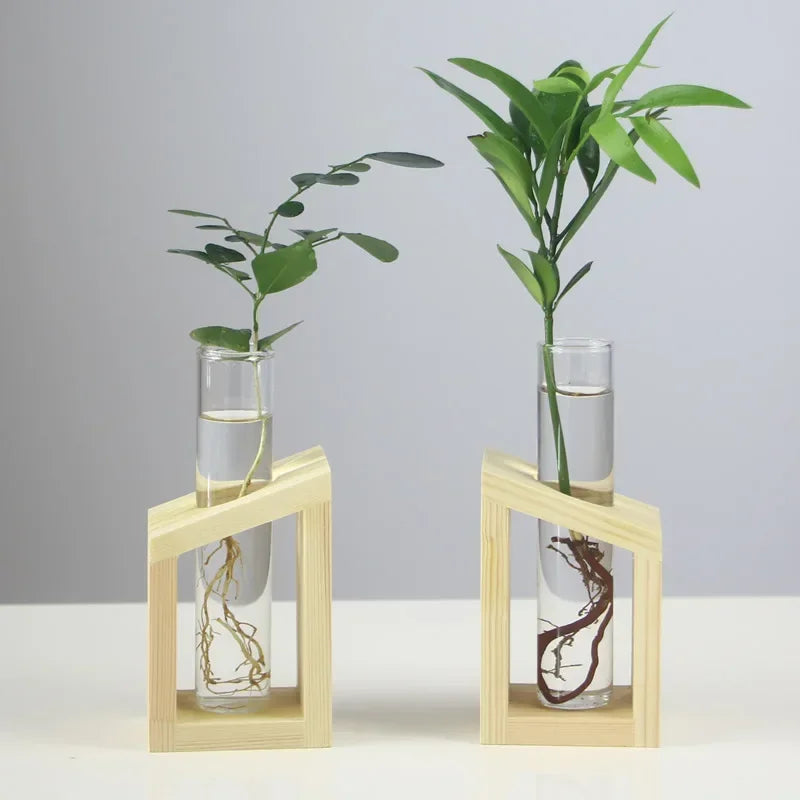 DecorBites™ Modern Crystal Glass Test Tube Vase