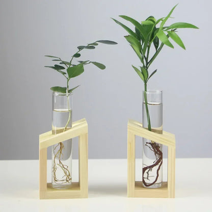 DecorBites™ Modern Crystal Glass Test Tube Vase