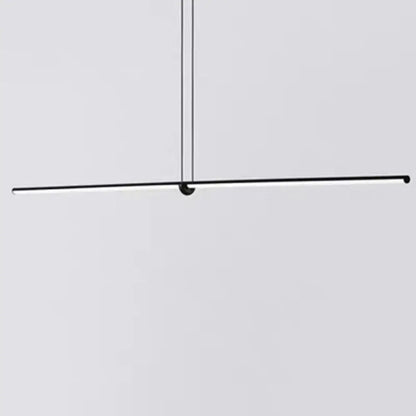 Modern black designer line art pendant light for dining room