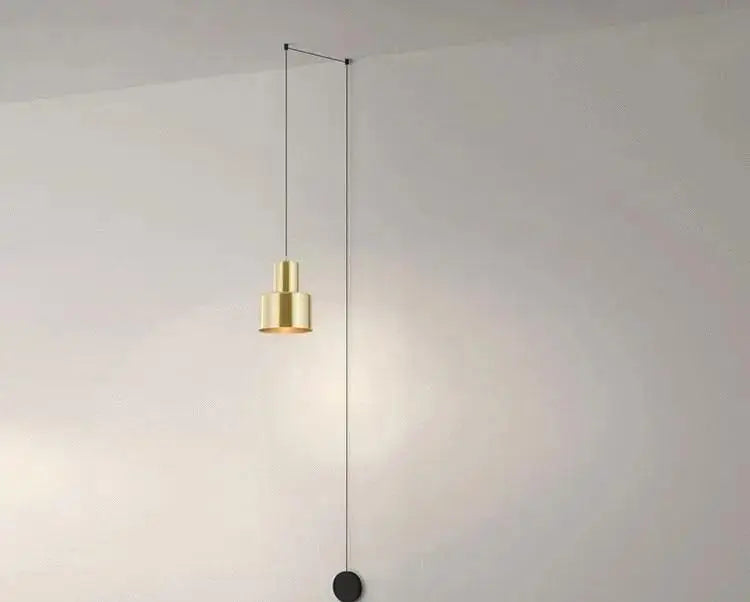 Modern brass geometric pendant light dining room diy home decor