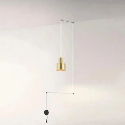Modern brass geometric pendant light dining room diy home decor