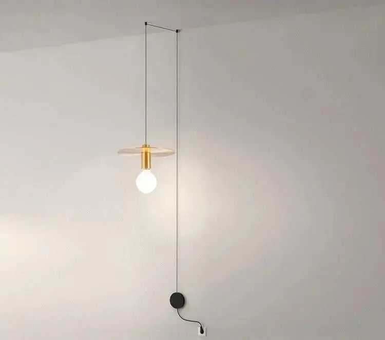 Modern brass geometric pendant light dining room diy home decor