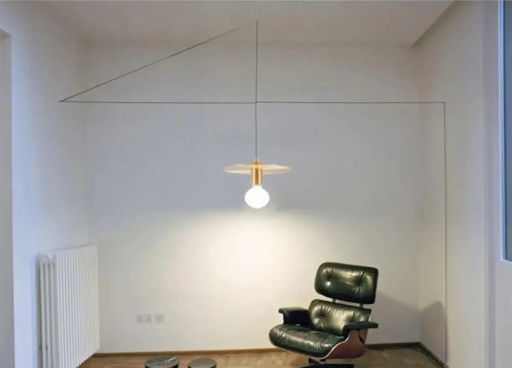 Modern brass geometric pendant light dining room diy home decor
