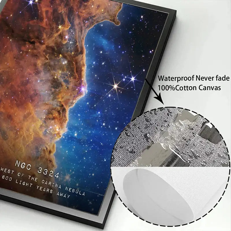Modern galaxy canvas wall art set of 6 – living room framed prints