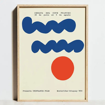 Minimalist black & tan geometric bauhaus exhibition posters living room
