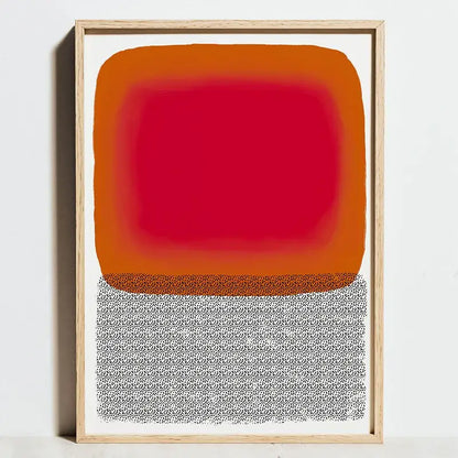 Modern geometric bauhaus exhibition canvas print living room art