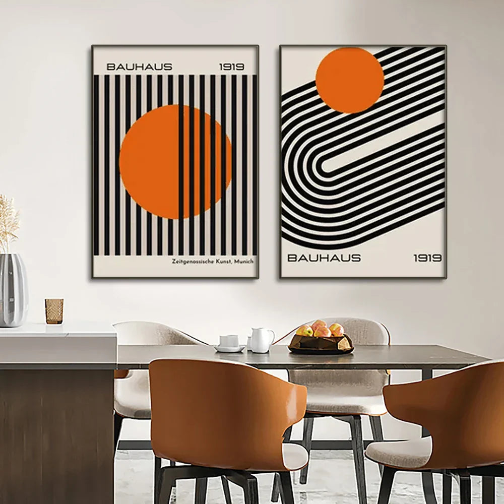 DecorBites™ Modern Geometric Canvas Wall Art Prints