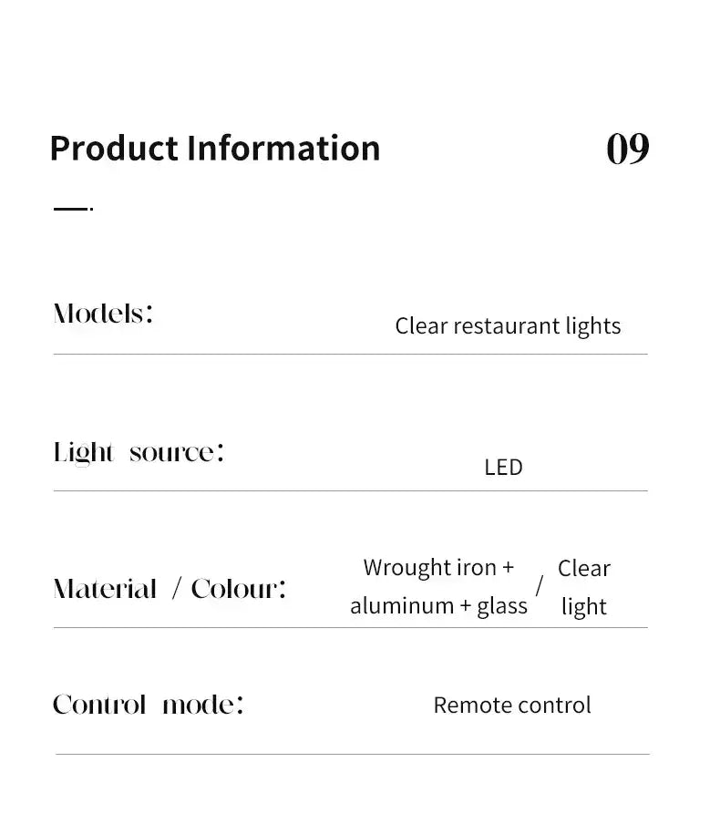 Modern black glass dining table pendant light
