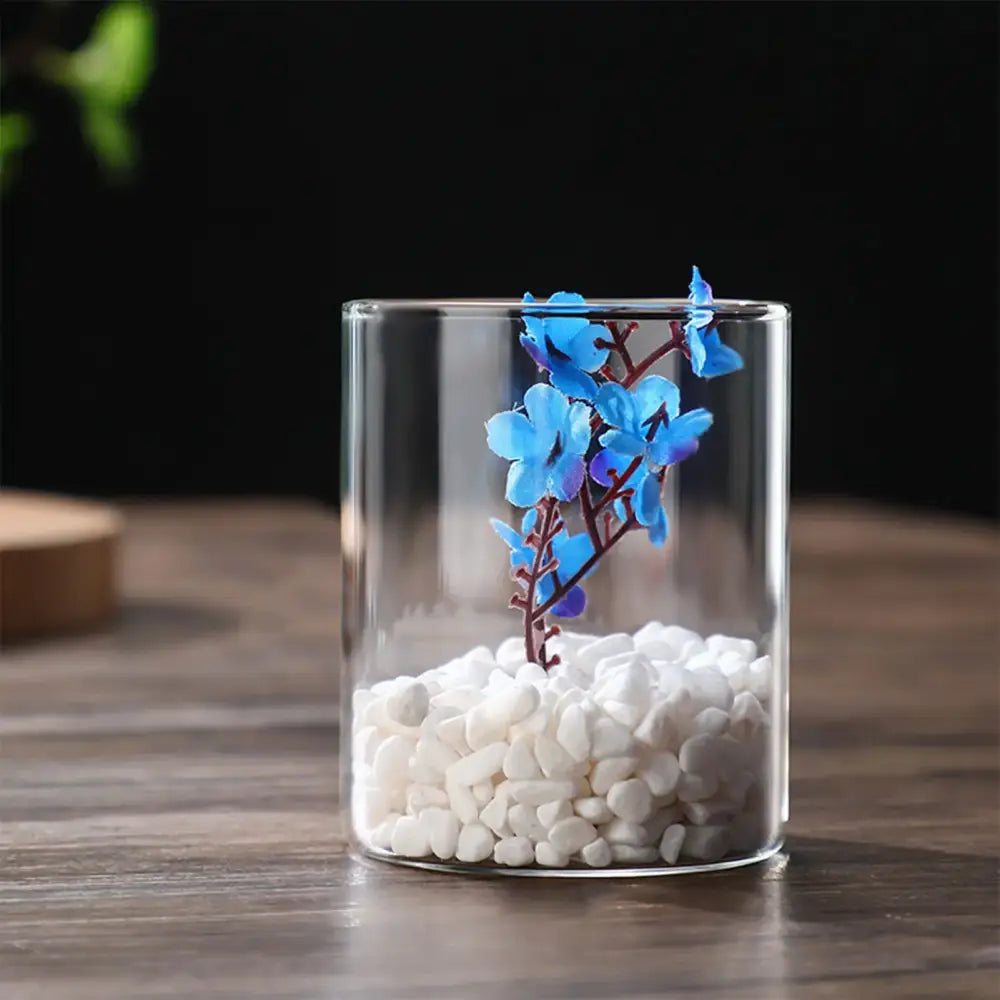 Modern glass hydroponic vase living room wedding decor fish tank