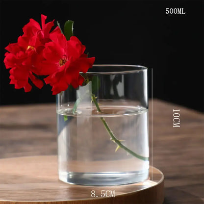 Modern glass hydroponic vase living room wedding decor fish tank