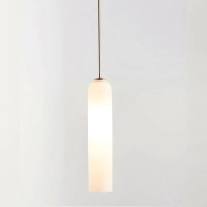 Modern teal & frosted white glass pendant light kitchen lighting solution