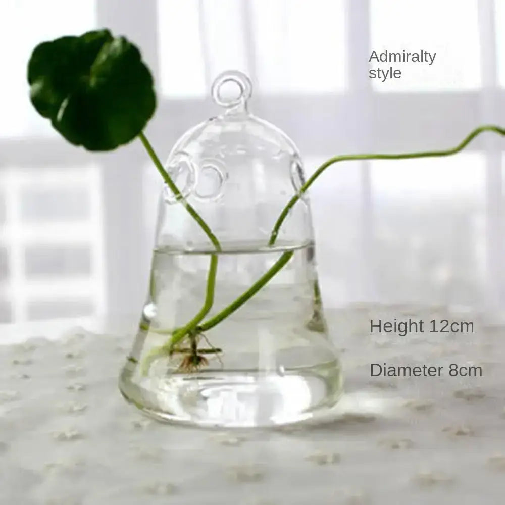 Modern tapered glass vase terrarium – living room decoration