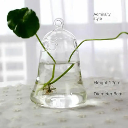 Modern tapered glass vase terrarium – living room decoration