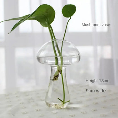 Modern tapered glass vase terrarium – living room decoration