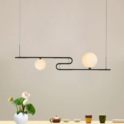 Modern black simplicity modo hanging chandelier dining room light