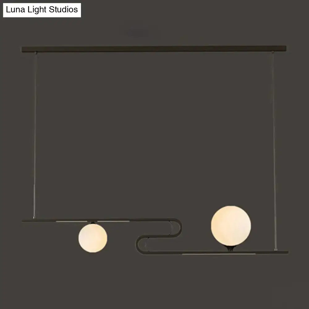 Modern black simplicity modo hanging chandelier dining room light