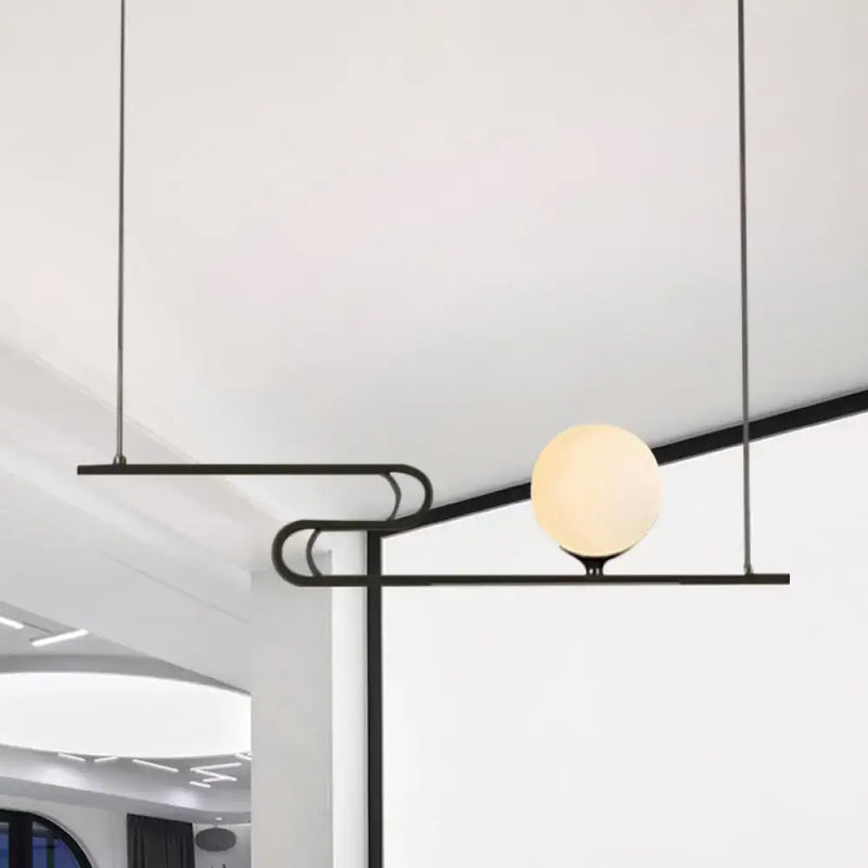 Modern black simplicity modo hanging chandelier dining room light