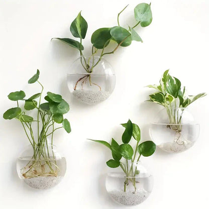 DecorBites™ Modern Hanging Glass Vase for Home Decor