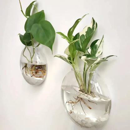 DecorBites™ Modern Hanging Glass Vase for Home Decor