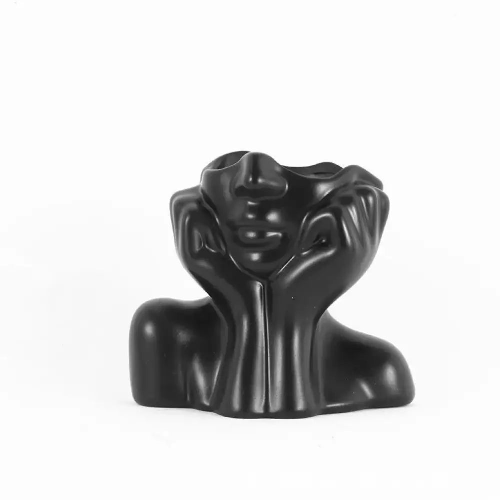 Modern white human body resin vase living room decor