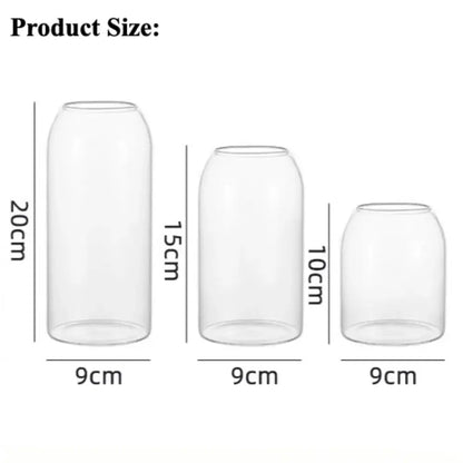 Modern hydroponic plant glass flower vase for living room decor