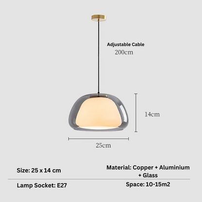 DecorBites™ Modern Jelly Globe Glass Pendant Ligh