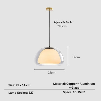 Modern jelly globe glass pendant light kitchen island lighting