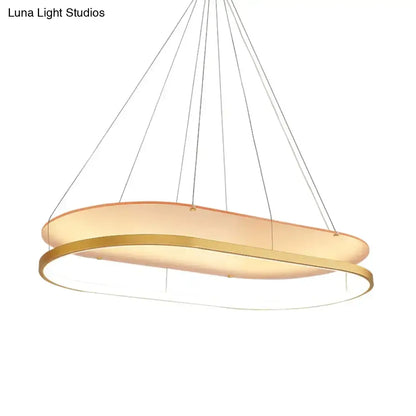 Modern black & gold led pendant chandelier for dining room