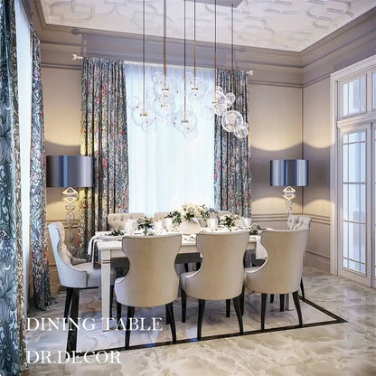 Modern gold led bubble chandelier living room pendant light