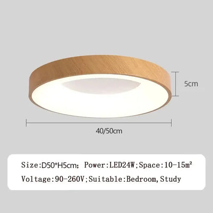 Modern white circular led ceiling light – living room warm glow