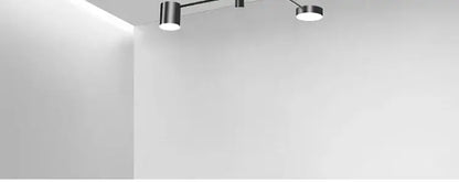 Modern gold & black led chandelier – living room minimalist light