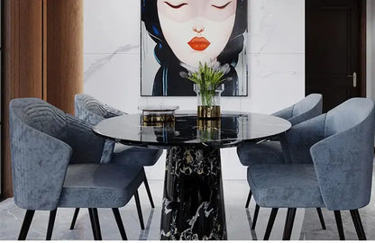 Modern gold & black led chandelier – living room minimalist light