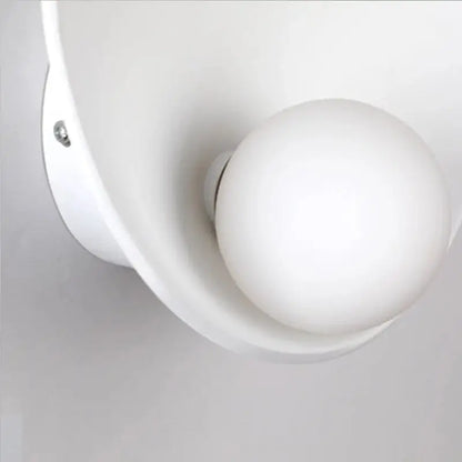 Modern matte white & brushed black led wall lights bedroom sconces