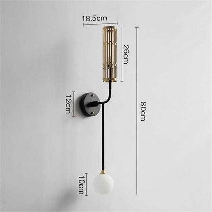 DecorBites™ Modern LED Wall Sconce with Gold Accents